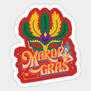 MARDI GRAS FESTIVAL Sticker